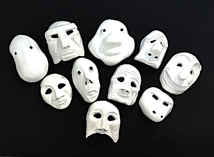 Basel Mime Masks - set of 10