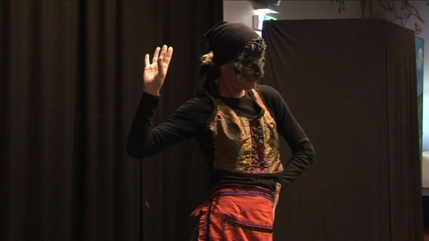 Columbine Commedia Mask
