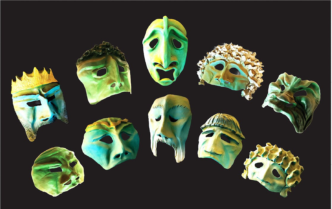 Greek Tragedy Masks - Blind Prophet - Classical Masks4Schools