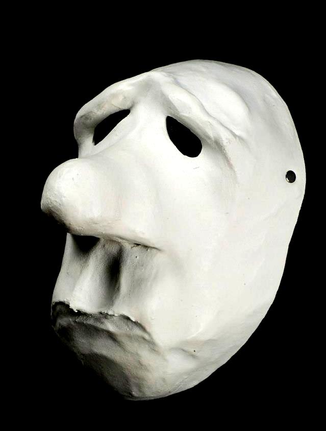 The Idiot full-face mime mask made from natural latex for comfort and fit.