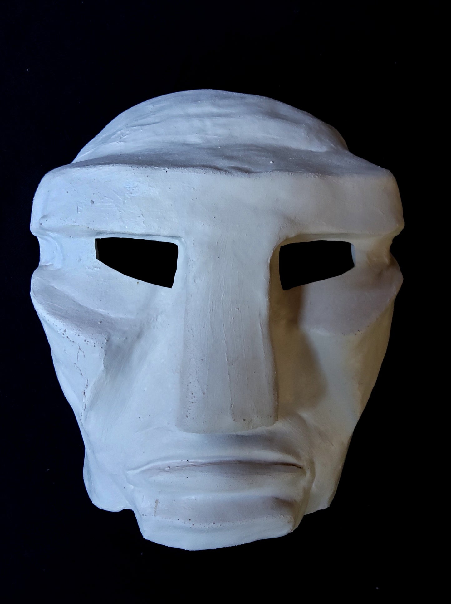 Full-face white mime mask made from natural latex from Classical Masks4Schools