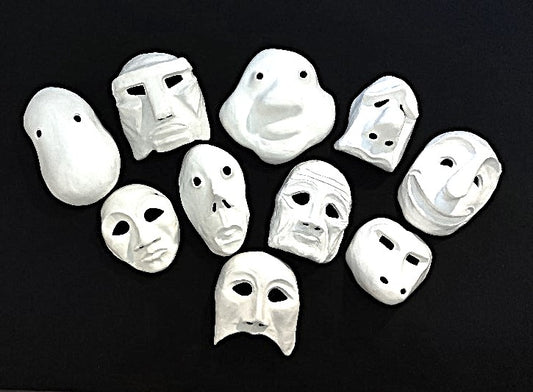 Basel Mime Masks - set of 10