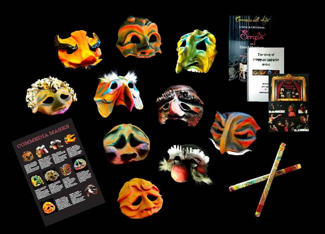 Commedia Masks Complete Teaching Kit - Classical Masks4Schools
