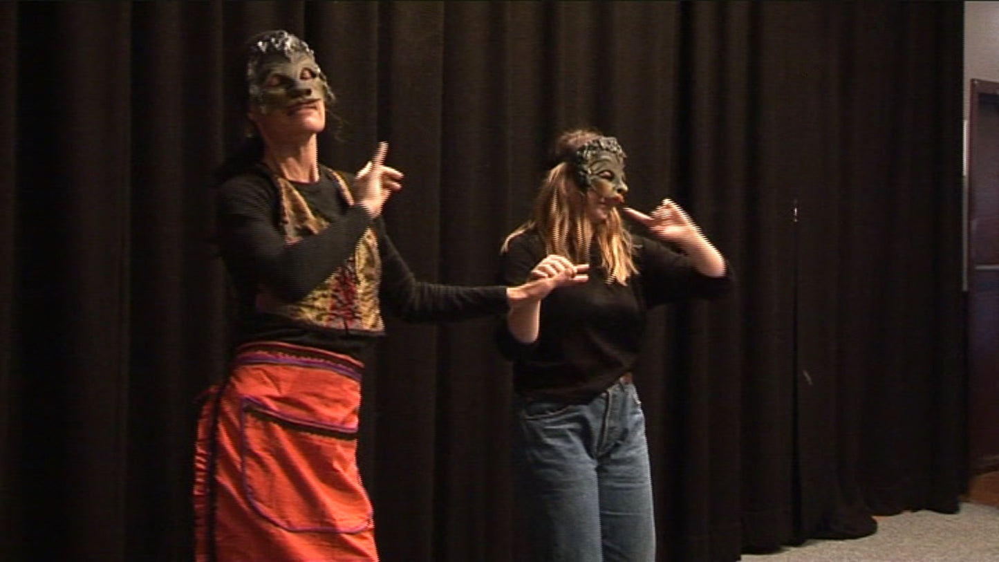 Columbine Commedia Mask