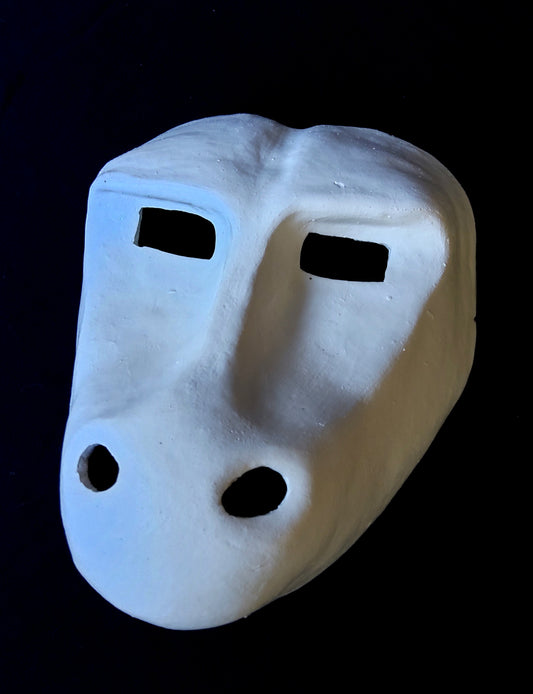 Full-face white mime mask from Classical Masks4Schools